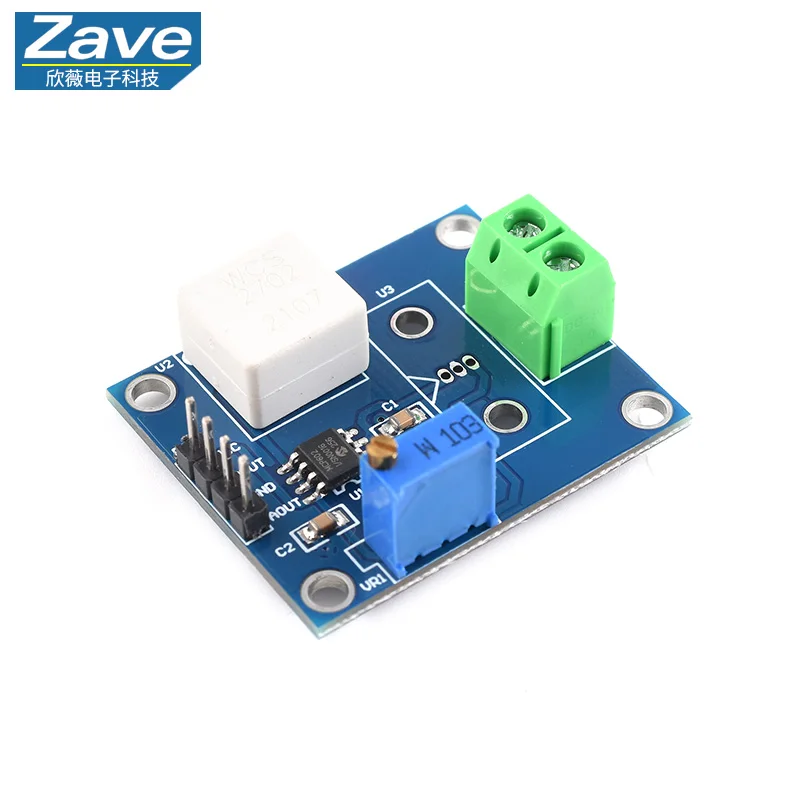WCS2702 Current Detection Sensor, Adjustable 2A Short-Circuit & Overcurrent Protection Module, DC 5V