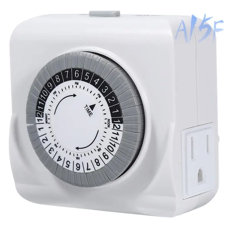 

A15F-Light Timer For Lamps Indoor Plug Timer Plug In Timer For Electrical Outlets 1PCS US Plug