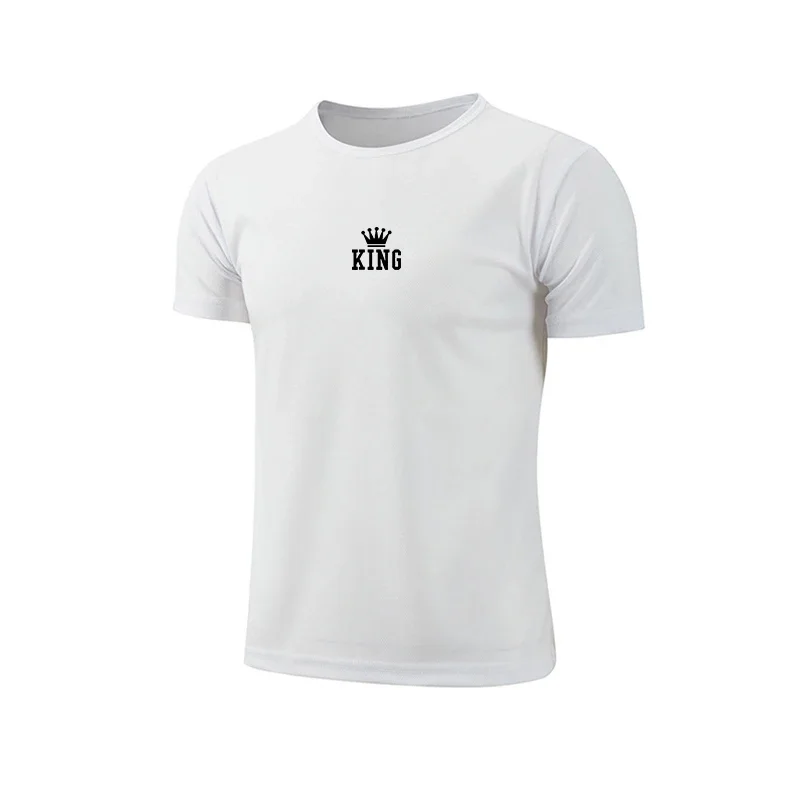 Men's round-neck short-sleeved shirt. Available in multiple colors. Suitable for daily casual or minimalist style outfits.