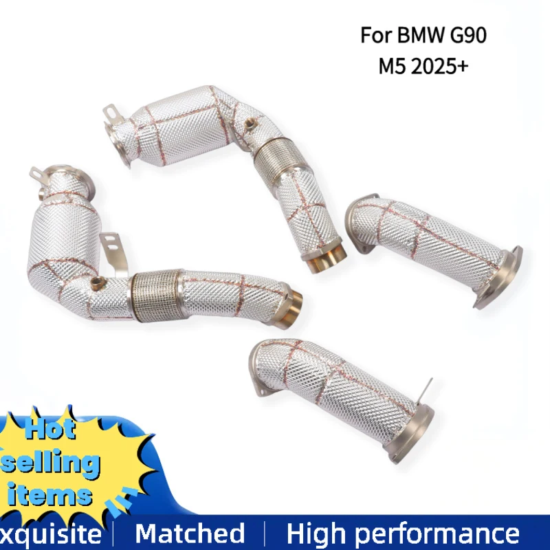 

OEM High-flow Sport Downpipe for BMW G90 M5 2025+ Car Exhaust Pipes Header Catalytic Converter with Heat Shield Power Upgrade