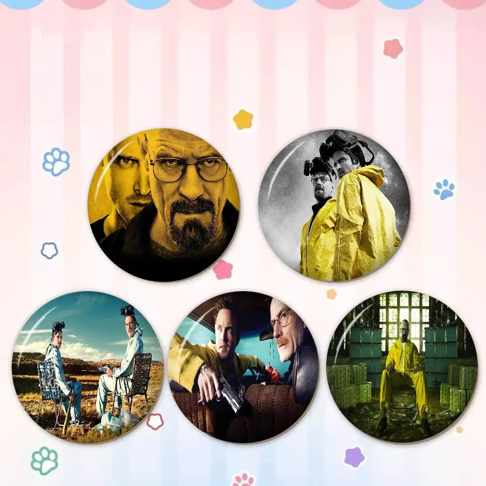 TV Play Breaking Bad Tinplate Soft Button Pin Brooch Metal Badge Custom Jewelry Accessories Hat Bag Lapel