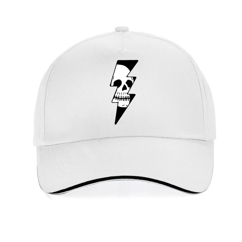 

Thunder Skull Badge Lightning Skull Baseball Cap fashion casual Unisex snapback hats Summer adjustable Dad hat