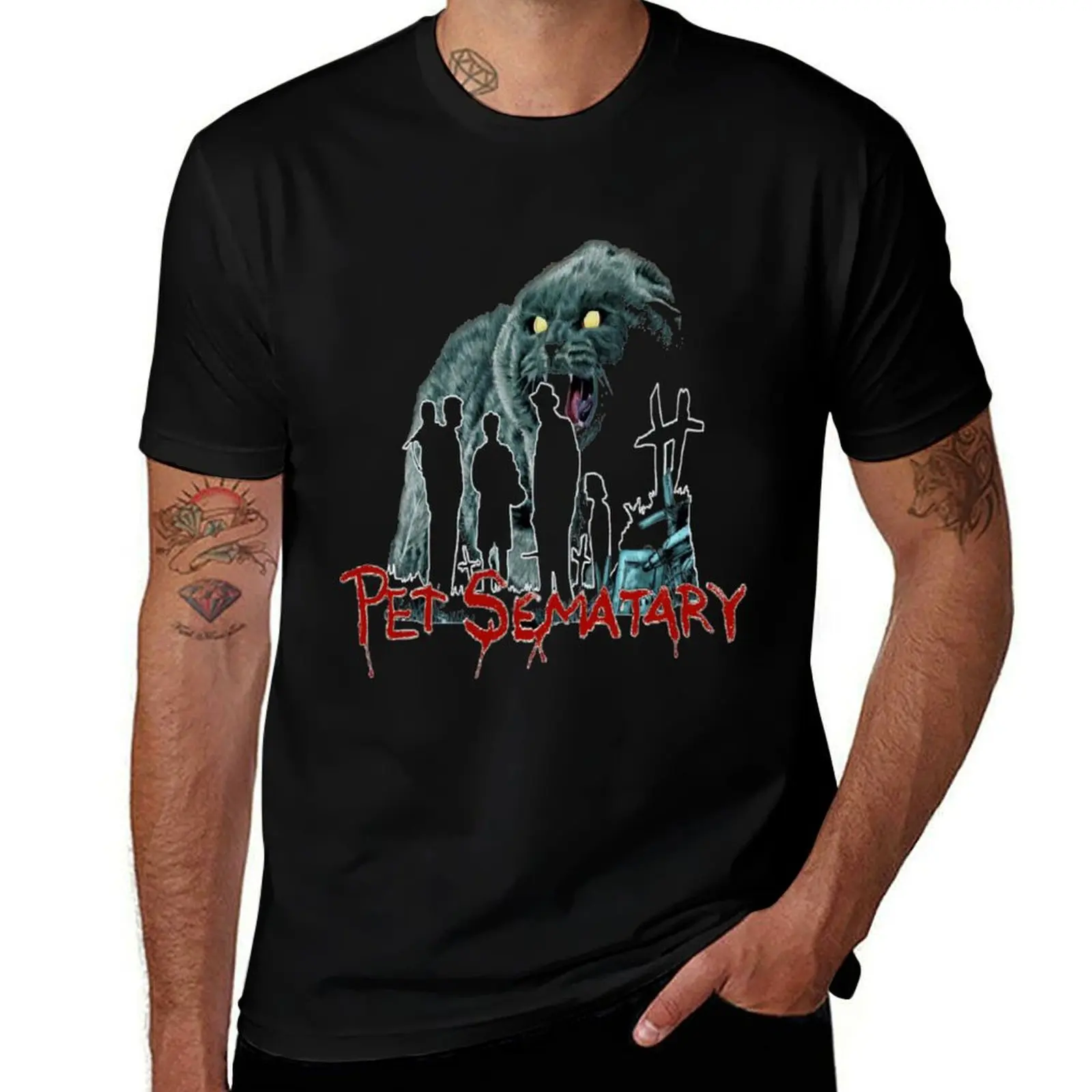 

Beautiful Model Pet Sematary Halloween T-Shirt anime t shirts street wear anime men t shirt
