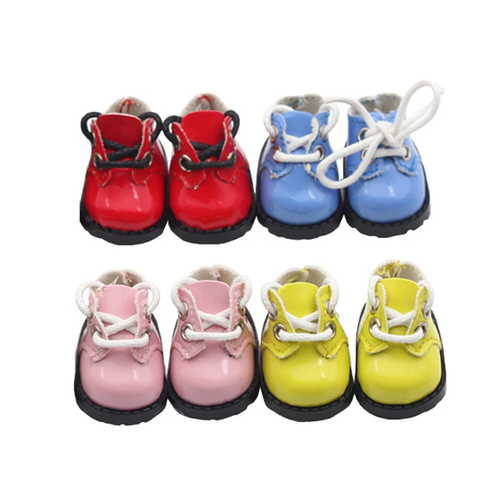 LABUBU Leather Shoes Suitable for 17cm Cotton Dolls Shoes Boots Toys Casual Sports Shoes Dolls Accessories DIY Doll Toys