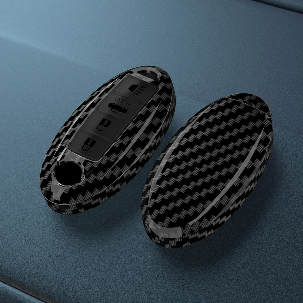 

ABS Carbon Fiber Car Key Case Cover Fob For Nissan Qashqai Juke J10 J11 X-Trail T32 T31 Kicks Tiida Pathfinder Note Infiniti