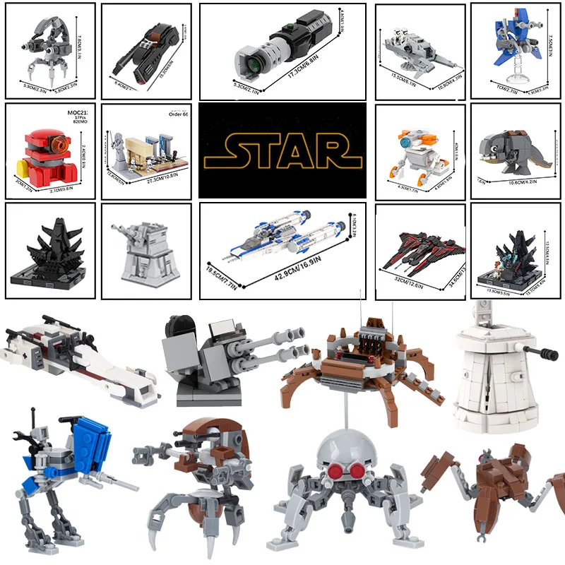 MOC Star Space Soldier Flight Vehicle Jedi Temple Guard Building Blocks Figure Accessories Kids Birthday Toy Gifts