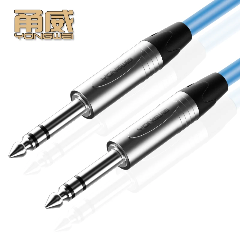 YONGWEI Cable de Audio con clavija de 6.5mm,  Cable auxiliar para micrófono y guitarra eléctrica,conector macho a macho