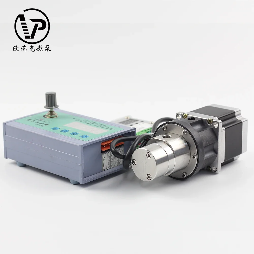 ステンレス鋼電磁駆動ギアポンプDC24V定流量マイクロギアウォーターポンプブラシレスケミカルギアポンプ