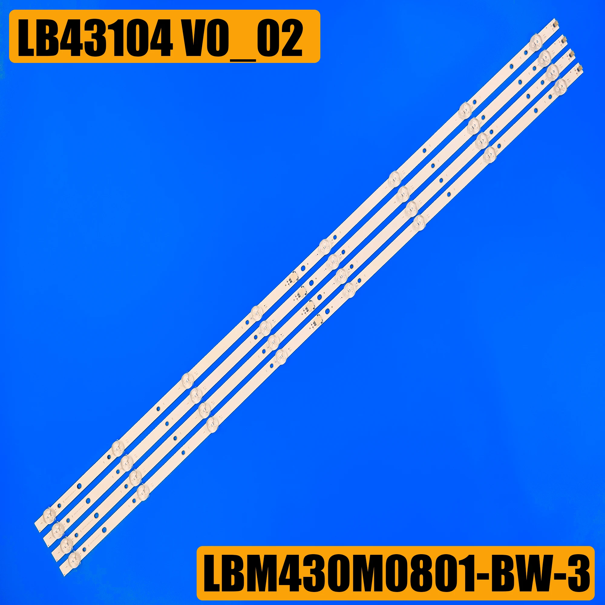 Paski podświetlenia LED do LB43104 V0_02 LBM430M0801-EU-1 43PUS6704 43PUS6804 43PUS6814/12 43PUS6400 43PUS6262/12 43PUS6162