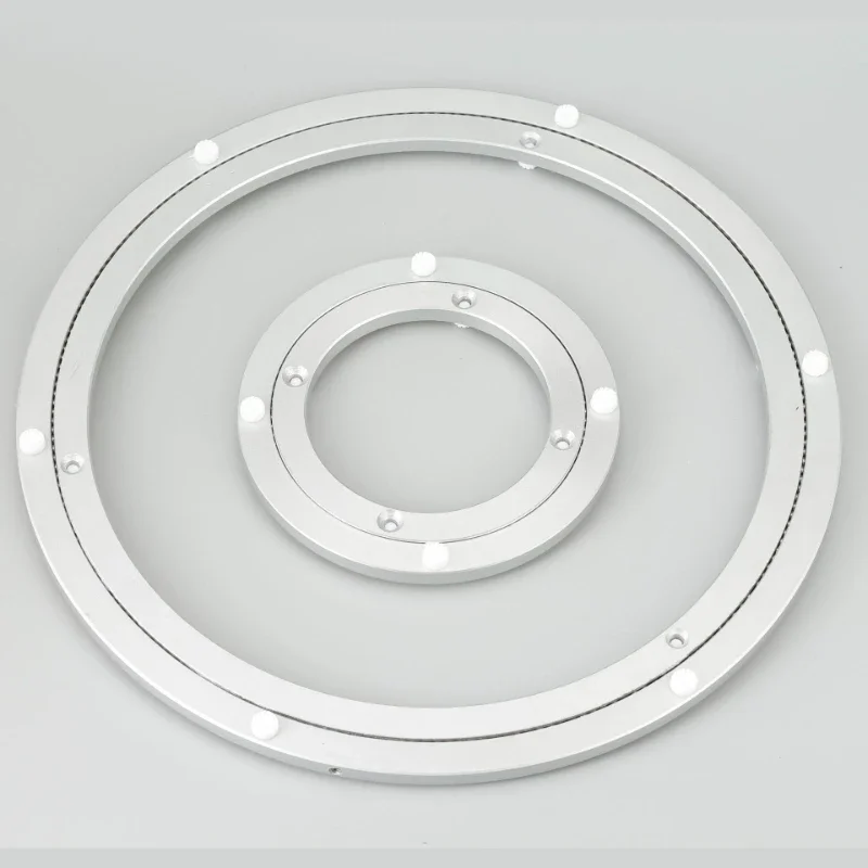 Table d'Exposition en Alliage d'Aluminium, Meuble d'Hôtel, Rond en Verre