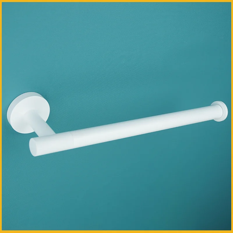 Kapstok Handdoek Ring Bar Toiletpapierrek Tissuehouder Rvs Badkameraccessoires Set Wit