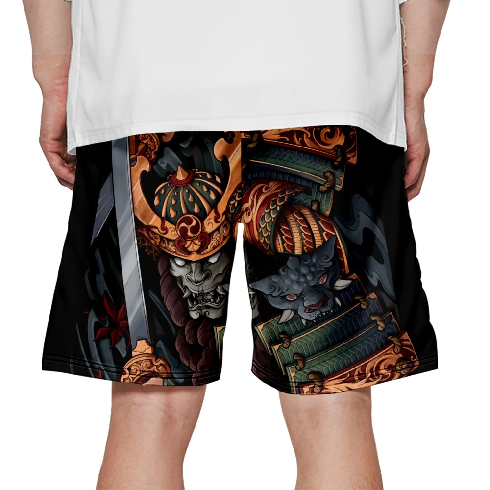

Летние пляжные шорты с принтом демона для тренировок в тренажерном зале, быстросохнущие шорты для бега, мужская спортивная одежда, шорты для фитнеса, бодибилдинга