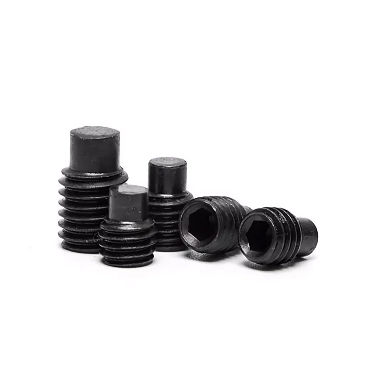 

Grade 12.9 Convex End Tightening Screw/ Hexagonal Cylindrical End Machine Meter Screw Without Head Overhead Thread M3-M14