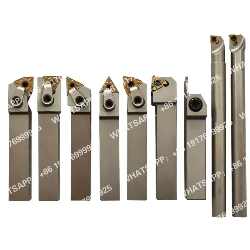 Mechanical Turning Tools Set Tool Holders Indexable Lathe Cutting Tools Insert 7/9pc Set Carbide OEM 16mm-32mm