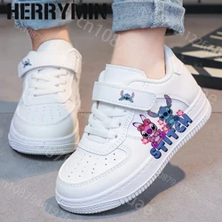 Stitch Shoes Children Sneakers Cartoon Girl Student Soft Casual Shoes Fashion kids Sports Student Running Shoes Christmas Gift