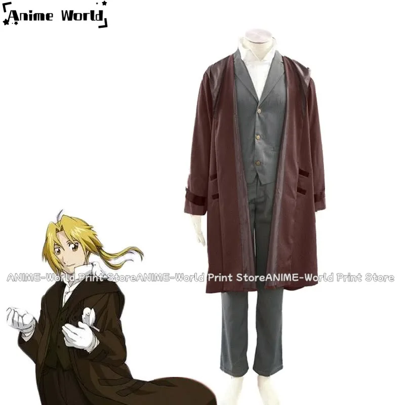 

《Custom Size》Anime Fullmetal Alchemist Edward Elric Anime cosplay costume Costume Costumes