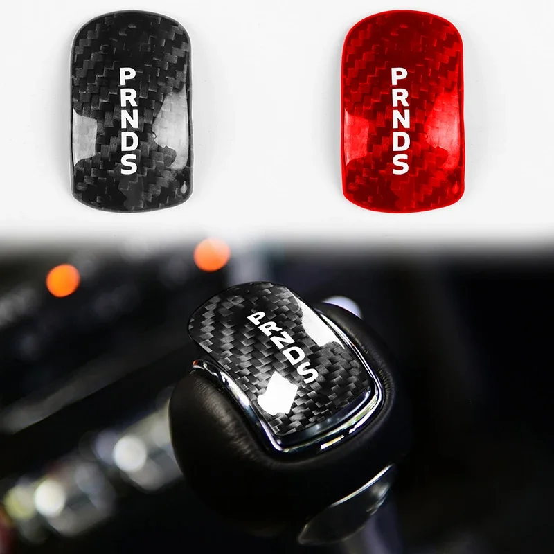 

Real Carbon Fiber Gear Shift Knob Cover Head Trim for Ford Mustang 2014 2015 2016 2017 2018 Car Interior Decoration Accessories