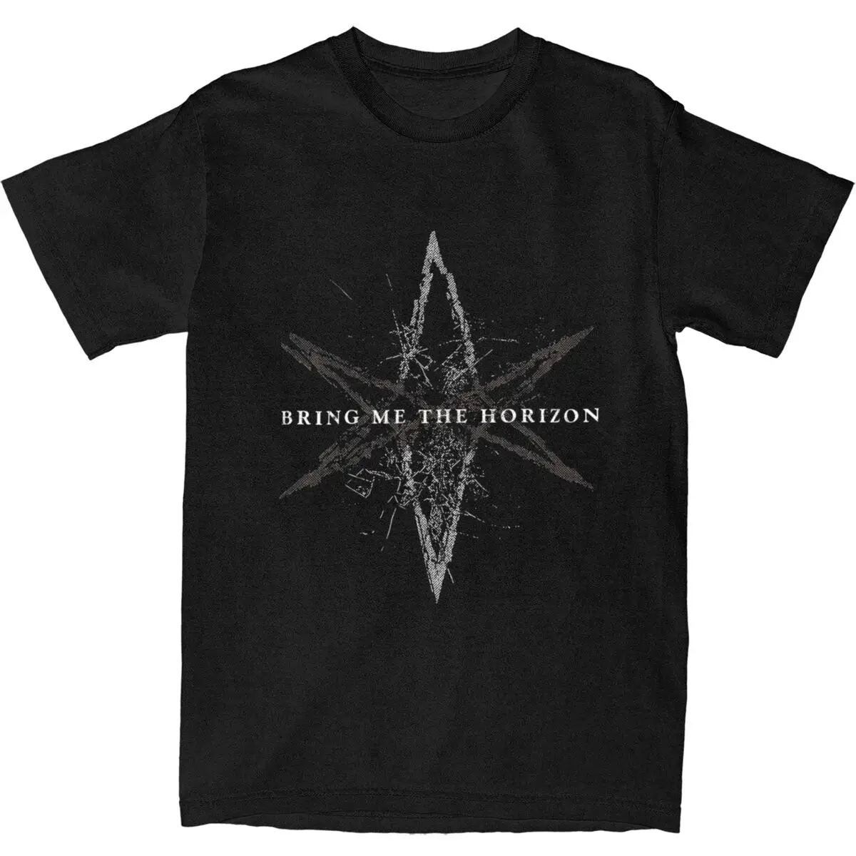 Men\'s T Shirt BMTH Bring Me The Horizons T Shirts Harajuku Metal Music Goth Summer Tee Shirt Y2K Casual 100 Cotton Tops Gift