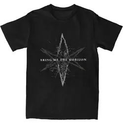 Men's T Shirt BMTH Bring Me The Horizons T Shirts Harajuku Metal Music Goth Summer Tee Shirt Y2K Casual 100 Cotton Tops Gift