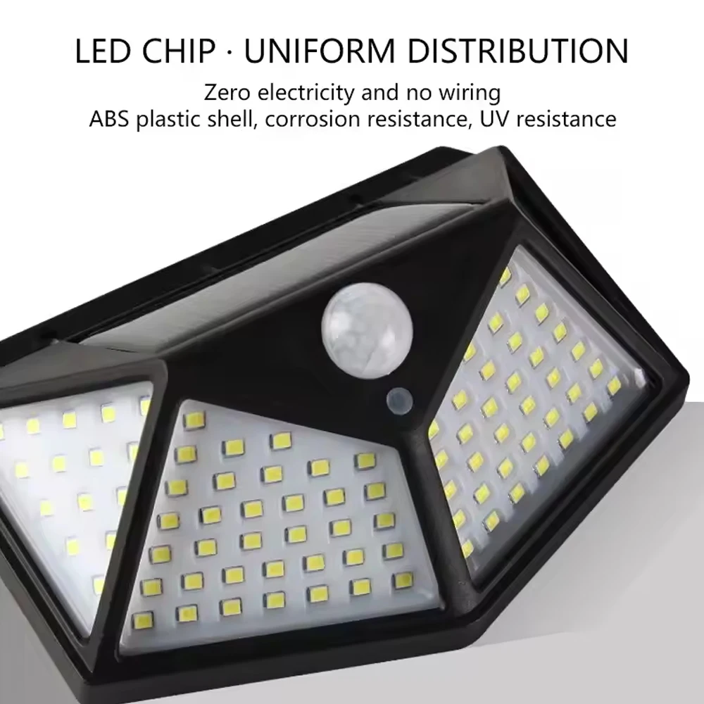 1/2/4 Pack, Outdoor Solar Patio Wall Light, Garden Home Wall Decor 100 LED Exterior Wall Light image 5