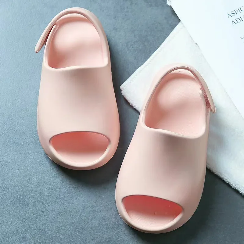 2024 New Baby Toddler Kids Slip-On Eva Sandals Boys Girls Foam Slippers Beach Children Summer Slides Lightweight Water Slippers