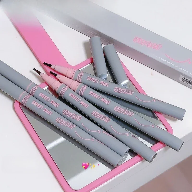 Sexy Rose Red Eye Liner Pencil Natural Matte Lying Silkworm Eyeliner Quick-drying Long-lasting Eyeliner Waterproof Non-smudging