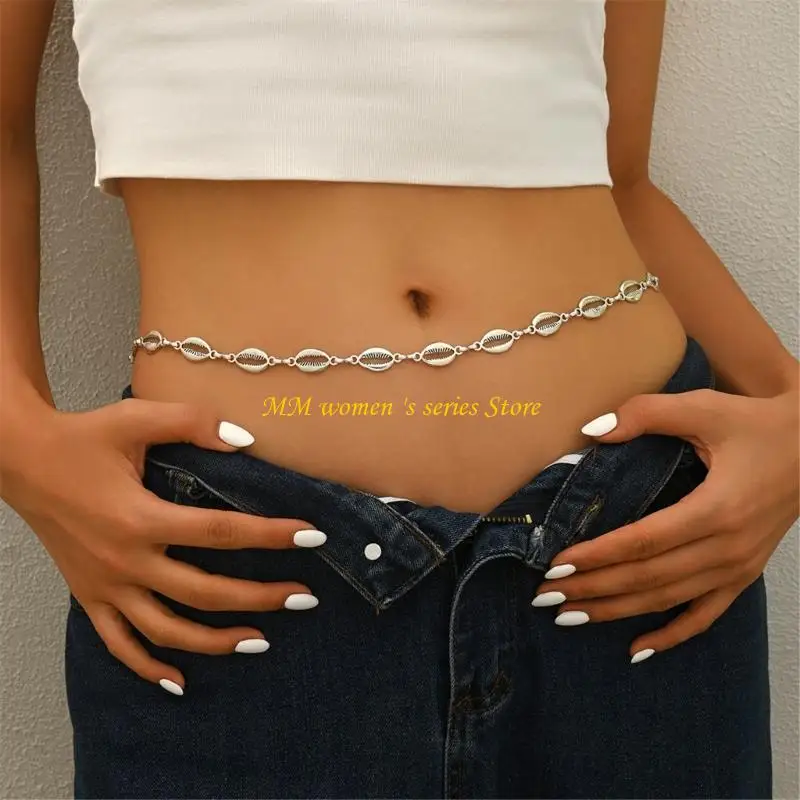 Q39C Elegant Belly Chain Belly Dance Waist Chain for Dress Chain Stylish