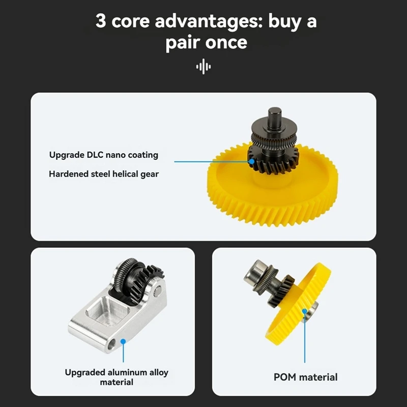 A35Q-3D Printer Accessories Bamboo Lab Hardened Steel Extruder Unit - [For X1C Series Only]