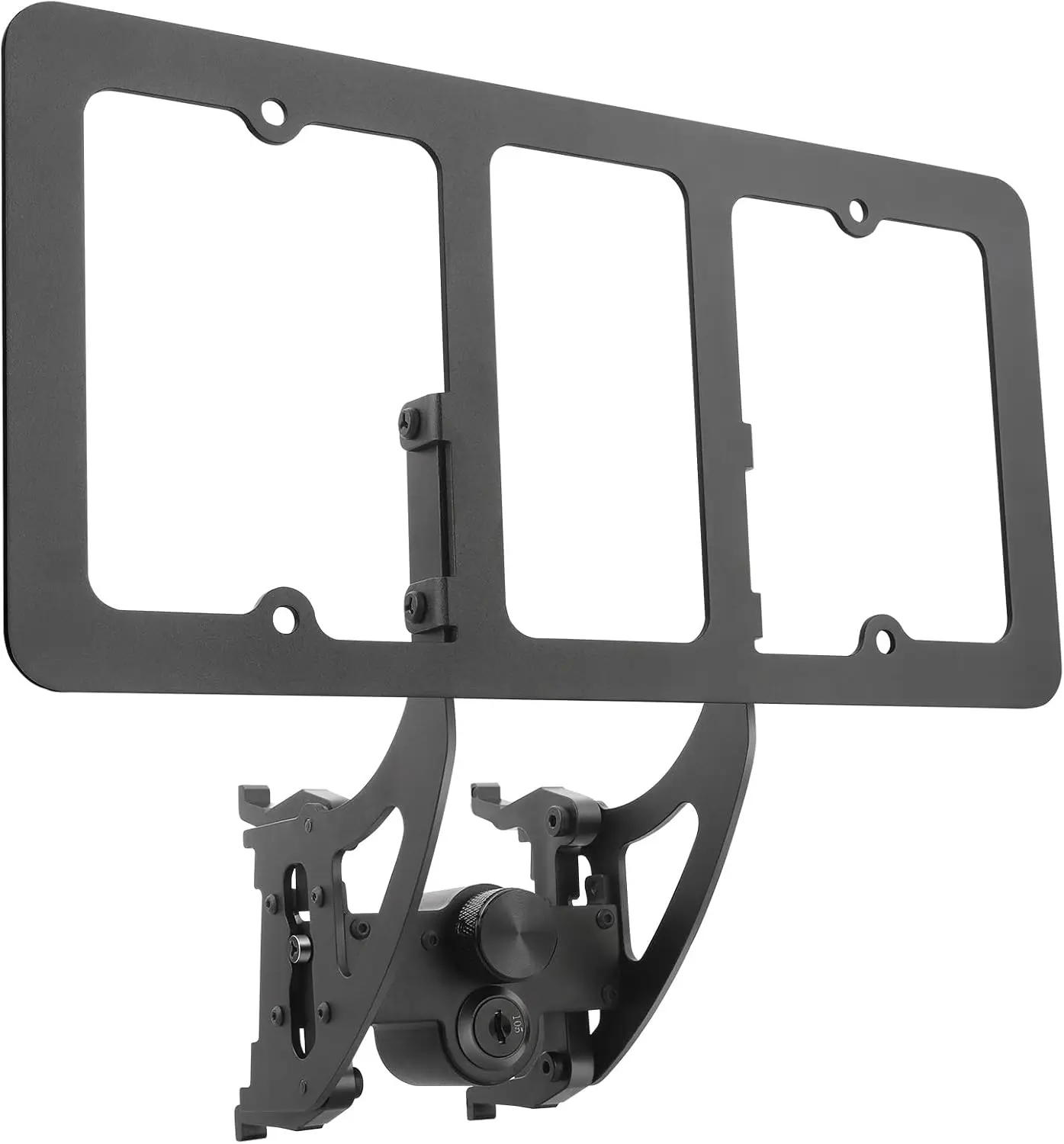 

Lockable License Plate Holder for Tesla Model Y, Anti-Theft Bracket Mounting Kit, No Adhesives Frame (Streamlined Design)