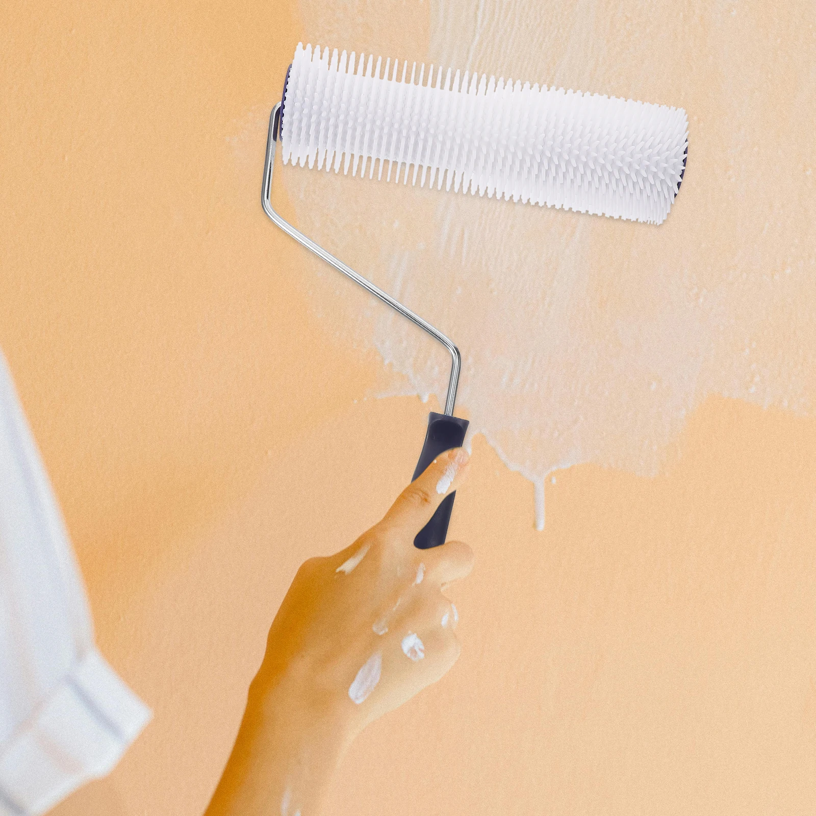 Bubble Remove Tool Cement Roller Self Leveling Tool Spiked Defoaming Device Part