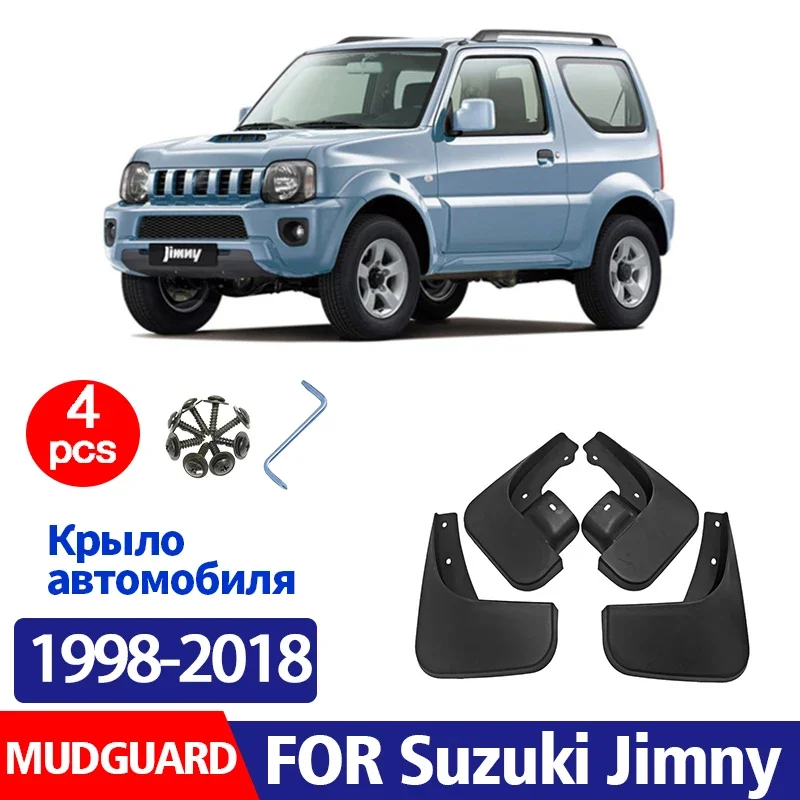 

FOR Suzuki Jimny JB23 JB53 1998-2018 Mudguard Fender Mud Flaps Guards Splash Mudflaps Car Accessories Front Rear 4pcs