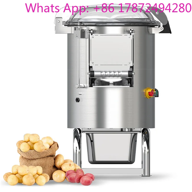 70-100kg/h Stainless Steel Commercial Potato Peeling Machine Automatic Peeling Machine Carrot/Ginger/Radish Peeling Proces