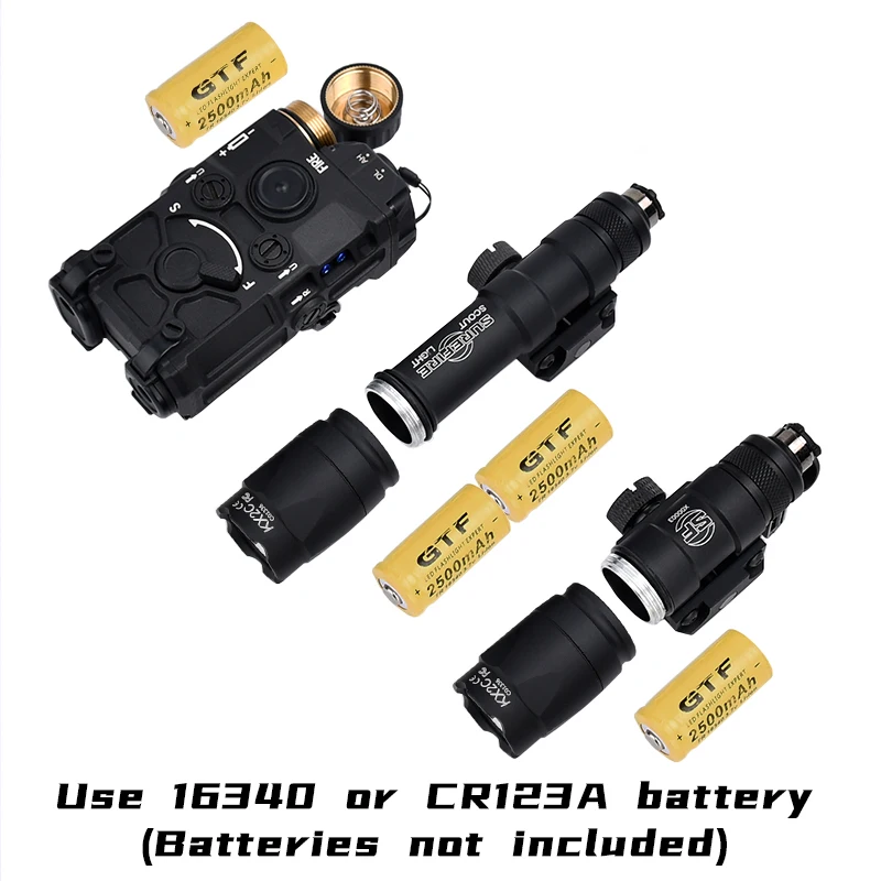 OGL Eotech Surefir Aluminum alloy flashlight combination M300 M600 White strobe flashlight With AXON double control switch peq view 6