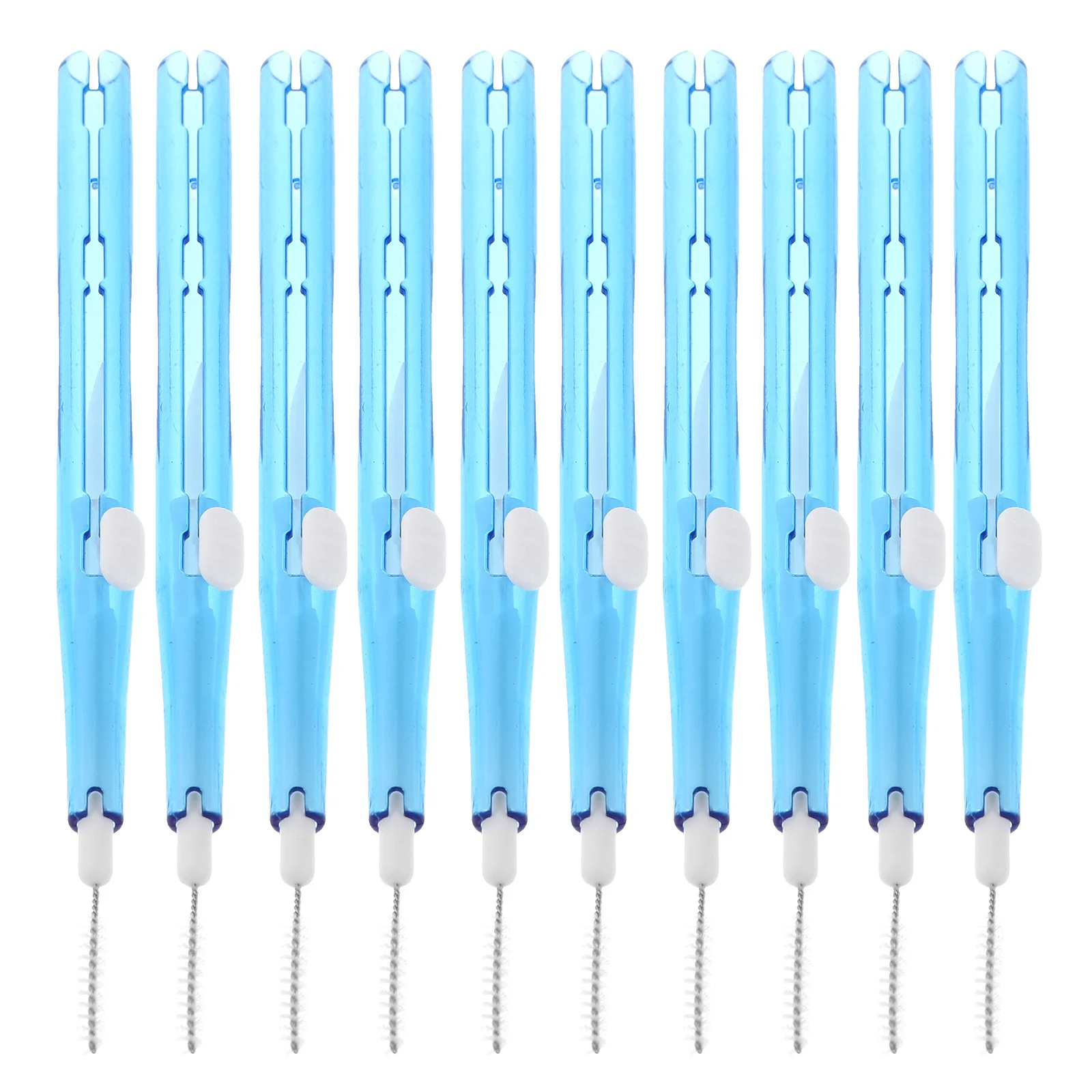 

50Pcs Cell Phone Cleaner Kit Precision Design USB Port Cleaning Tool for Mobile Phone and Tablet Maintenance Blue