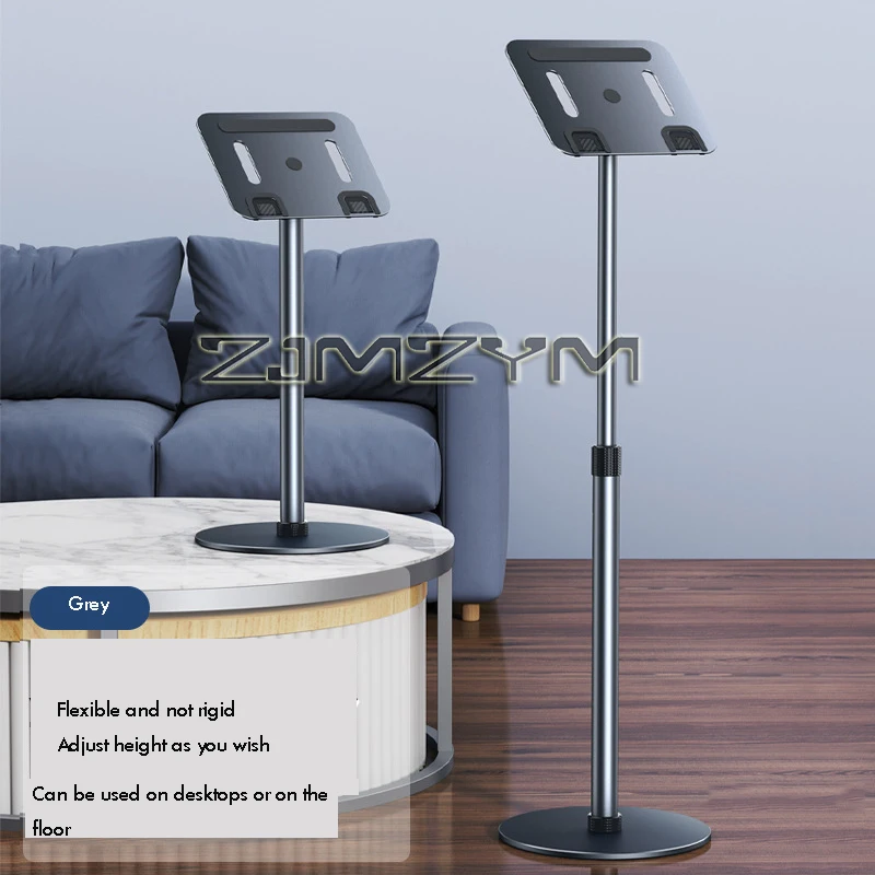 

Aluminum Alloy Laptop Floor Stand Standing Desk Adjustable Floor Holder Projector Stand Accessories for Macbook & IPad