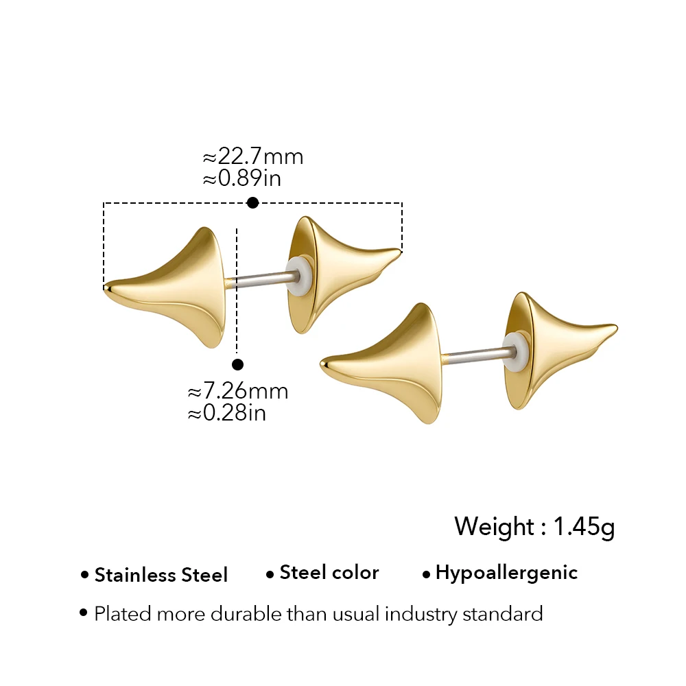 ENFASHION Rose Thorns Stud Earrings For Women Gold Color Small Bramble Spike Earings Fashion Jewelry Pendientes Mujer E1123