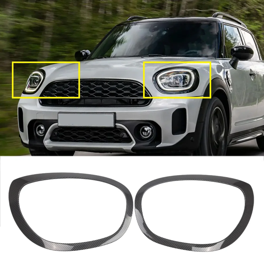 

2pcs For 2017-2023 Mini Cooper Countryman F60 F61 ALL4 Base S ALL4 John Cooper Works Headlight Retaining Ring 51137388117