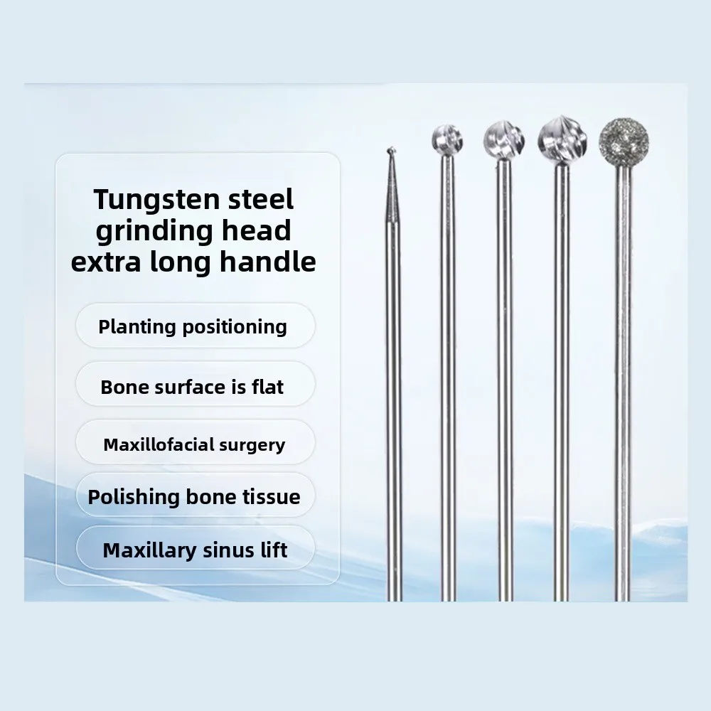 Dental Sinus Lift Bur Diamond Ball Cutting Surgical Length 45mm 70mm Implant Osteotomy Drill Tungsten Steel Lateral Window Kit