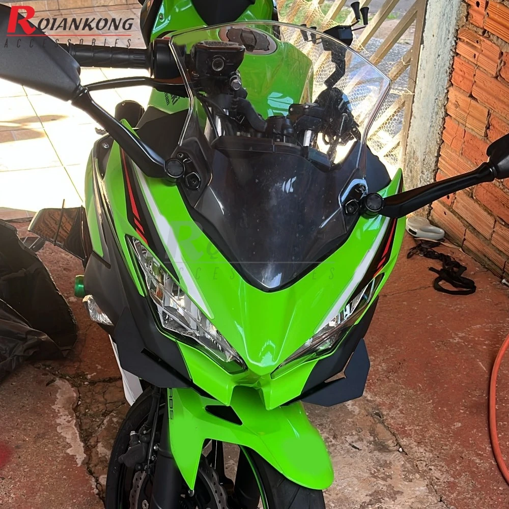 

For Kawasaki Ninja 400 NINJA400 2018 2019 2020 2021 2022 2023 2024 Motorcycle Naked Front Spoiler Winglet Aerodynamic Wing Kits