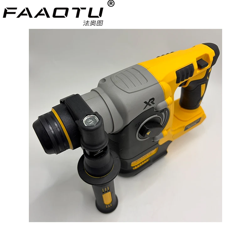 Brushless Cordless Rotary Hammer FAAOTU DCH273  Impact Drill with 360° Handle Compatible with DW Battery for Construction Use