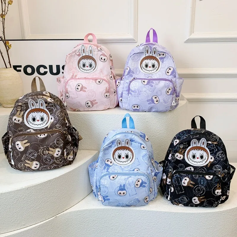 Labubu Backpack Cute Cartoon Anime Peripheral Backpack Children\'S Day Birthday Gift Wholesale Handsome School  Miniso Present