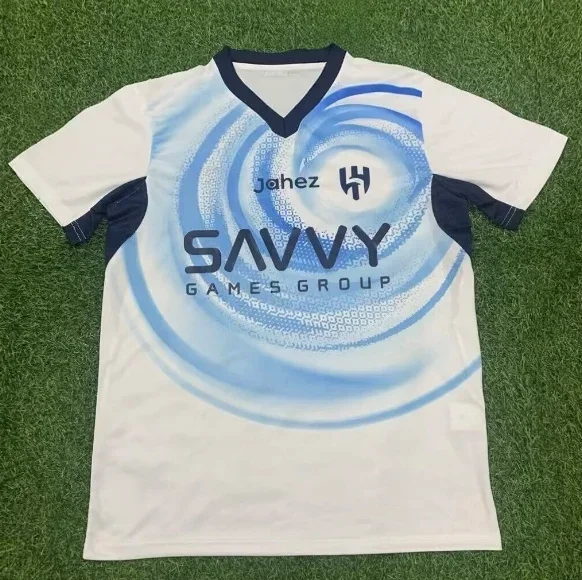 2027 Al Hilal 3D Printed Parent Child Football Summer and Autumn Men's and Women's Casual Quick Drying Parent Child Clothing