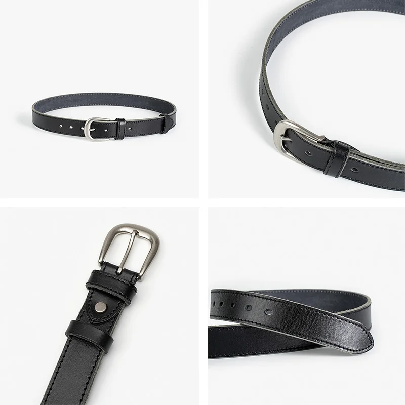 BEAUTODAY Luxury Brand Belts Women Genuine Leather Silver Buckle Designer Gifts Jeans Dress Accessories Waistband Handmade 91089