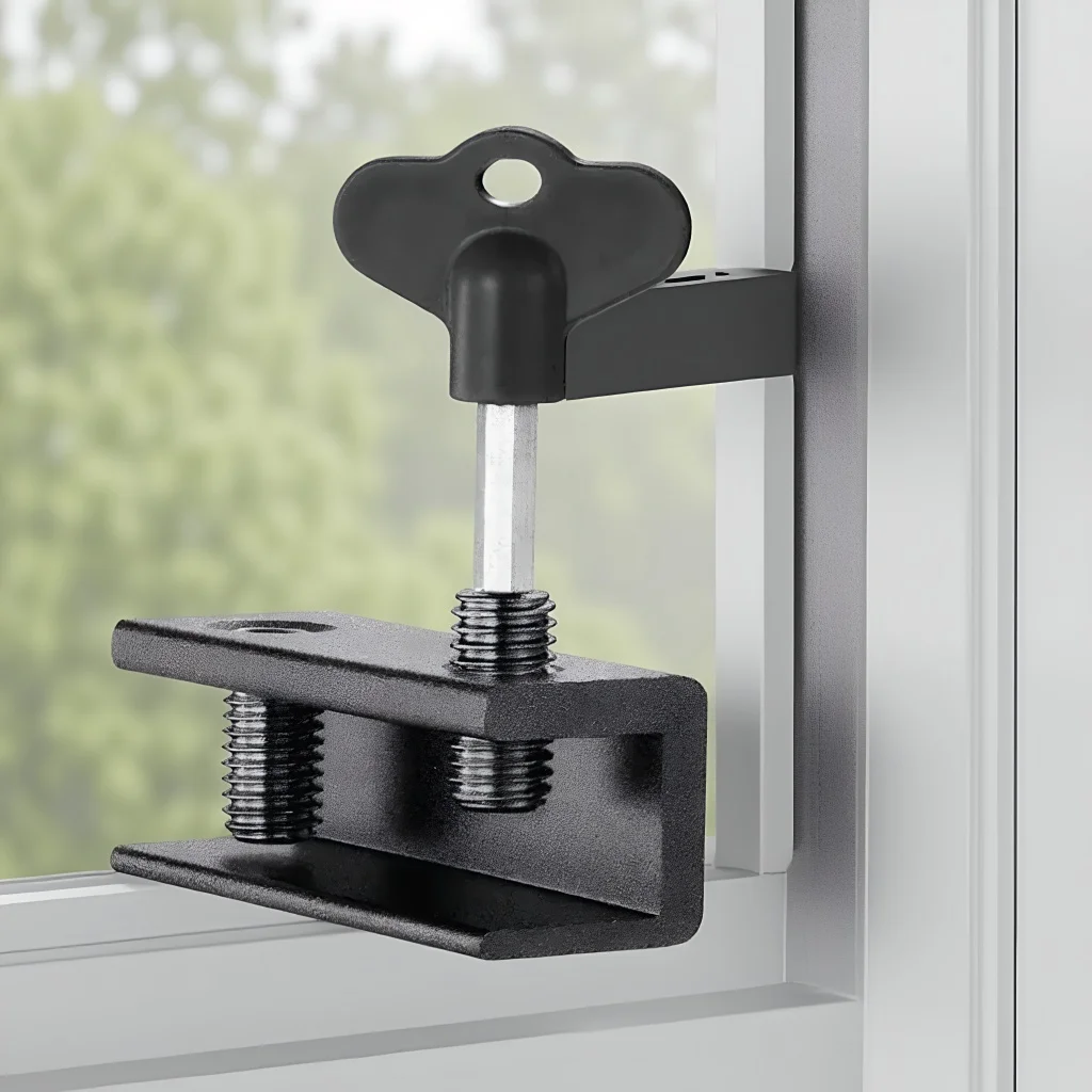 

Universal Adjustable Aluminum Window Lock for Vertical Horizontal Windows No Drilling Required
