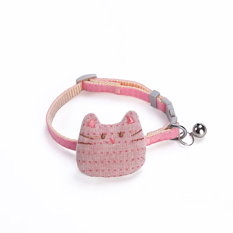 Pet Collar Cute Cartoon Big Face Cat Neck Cover Cat Bell Collar Cat Supplies