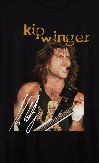 NEW Kip Winger Signed Black All Size T Shirt