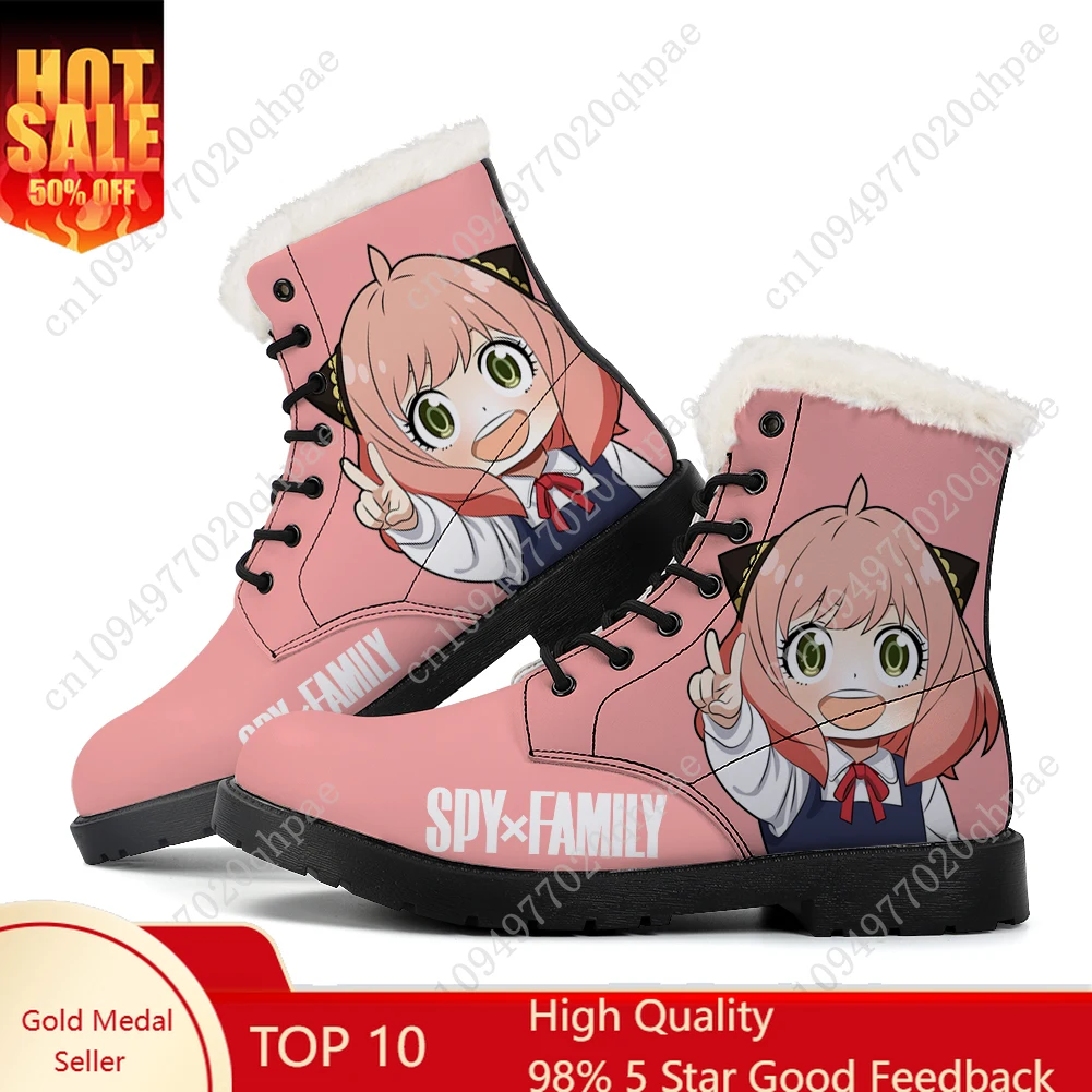 

SPY×FAMILY Plush Boots Mens Womens Teenager Shoes Casual Boot Outdoor Light High Quality Couple Print on Demand Customize Shoe