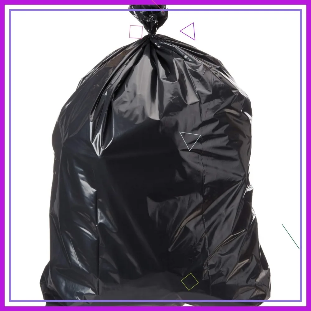 

23 Gallon Slim Trash Bags, Heavy-Duty Black Plastic, 150 Count for Commercial Use