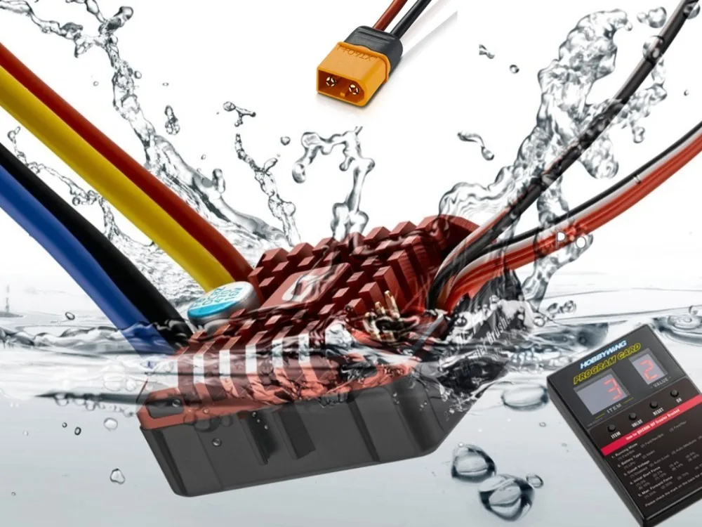 Hobbywing QuicRun WP-1080 1/8 1/10 Crawler Gebürstet wasserdichte ESC 80A 6V/7,4 V 3A BEC wth Programmierung karte