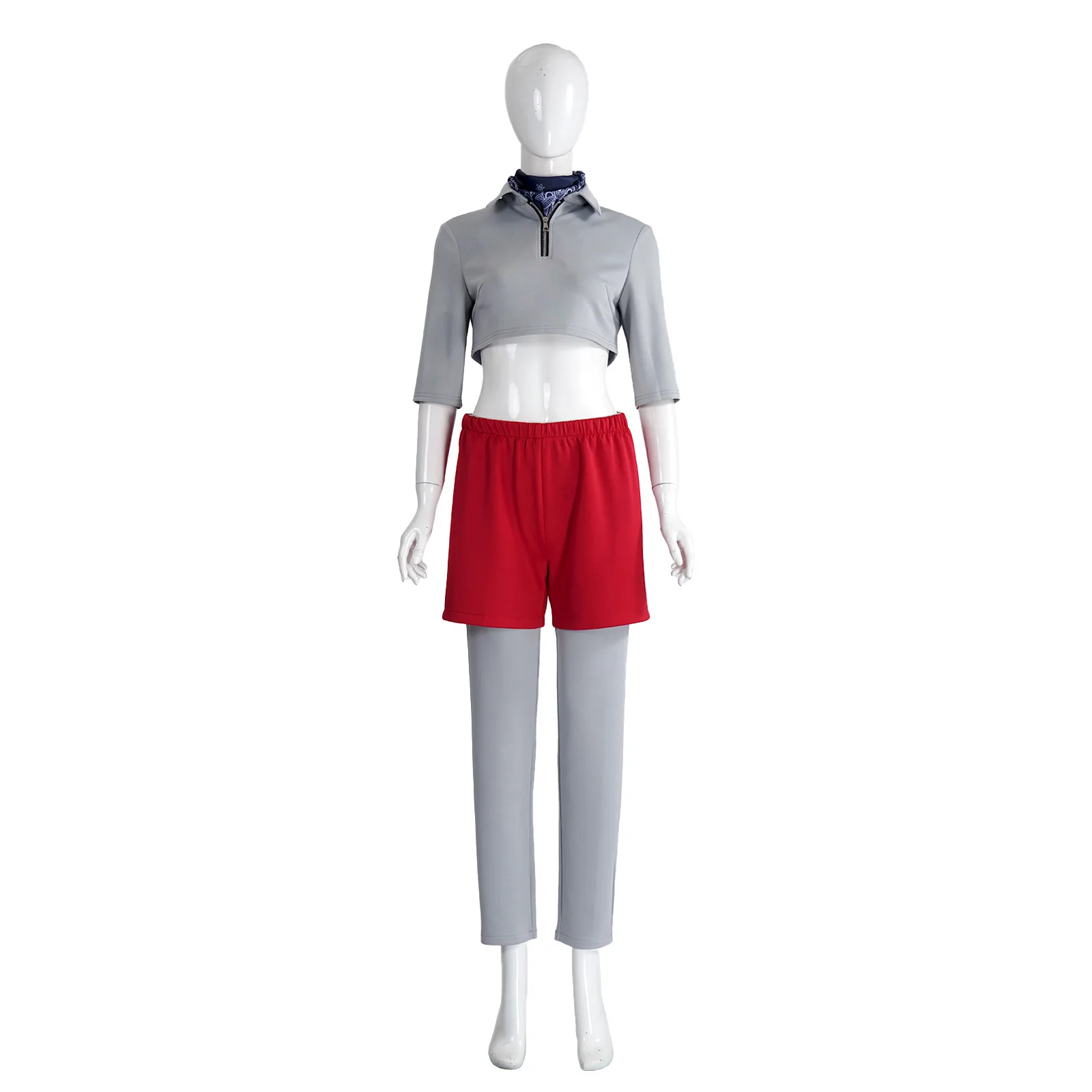 Anime Retro TV Show Girl Cosplay Costume Role Eleven Cos Suit Long Sleeve Hoodie with Shorts Full Set Halloween Dress Up Outfit view 4